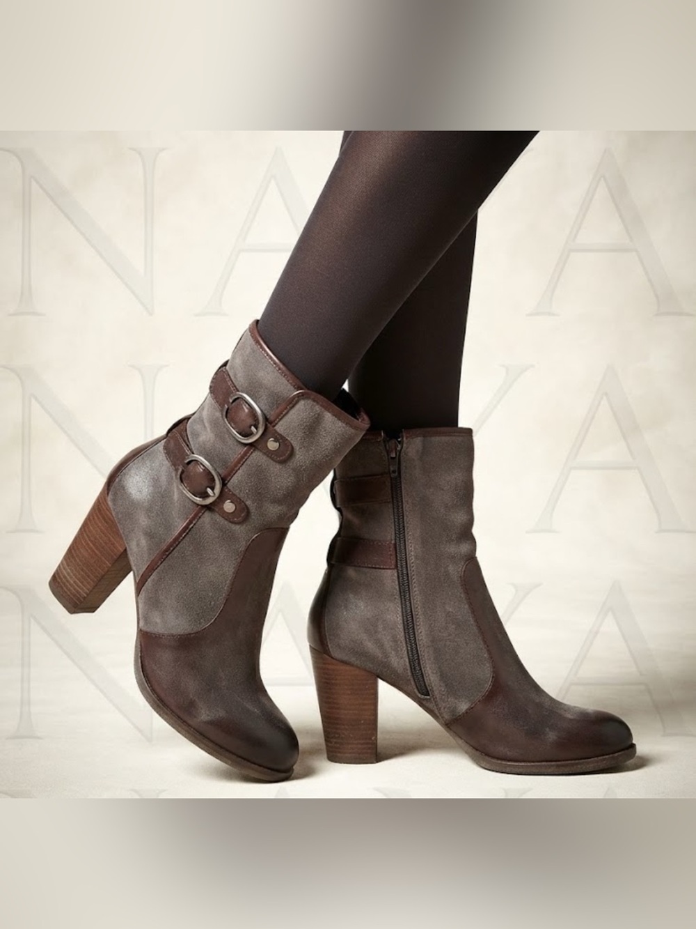 Authentic Naya designer leather boots sz 10
